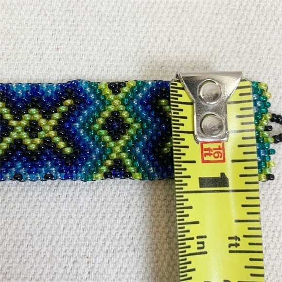 Beaded Boho Seed bead Woven friendship Bracelet - Picture 3 of 4